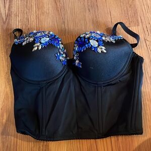 Bebe Jayla Beaded Bustier XS